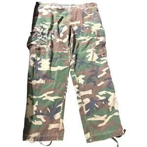 Pudala Mens Woodland Camo BDU Ripstop Cargo Pants Military Utility 2X-Large R